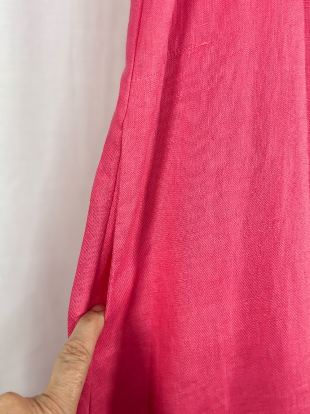NWT AMINA RUBINACCI Sleeveless Linen Pullover Maxi Dress in Hibiscus size 10 - Picture 3 of 11